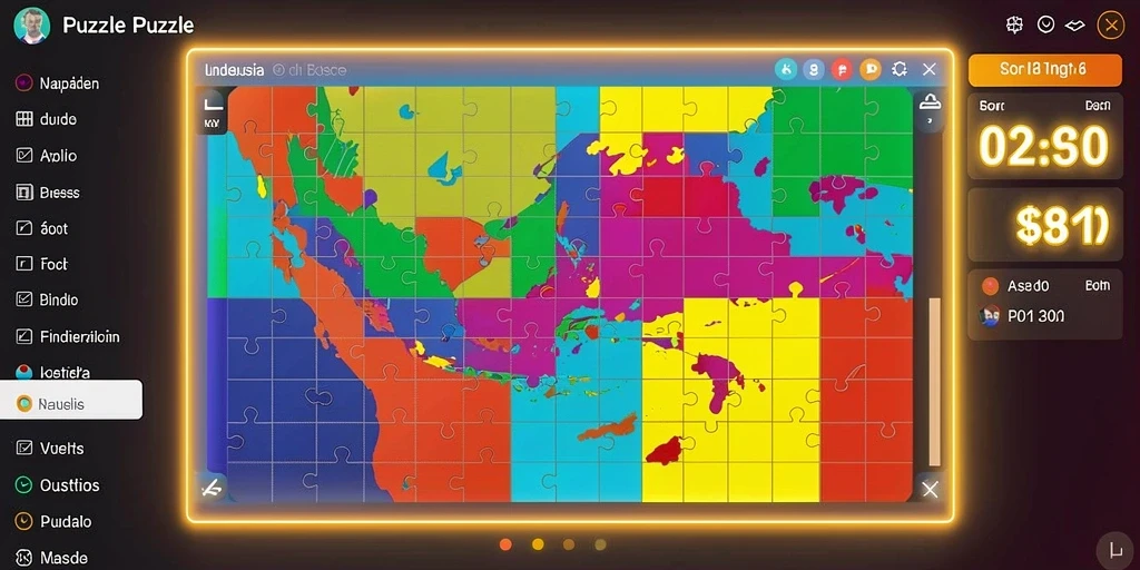 Menu interaktif yang memudahkan navigasi dalam game.